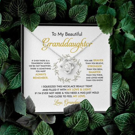 To my Beautiful Granddaughter - You Mean To Me - Necklace SO50v1 - Charming Present