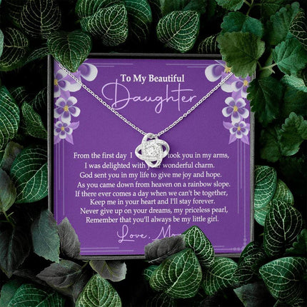 To My Beautiful Daughter - You'll Alway Be My Little Girl - Necklace SO76V - Charming Present