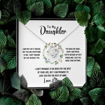 To My Daughter - Love You For The Rest Of Mine - Necklace SO141T - Charming Present