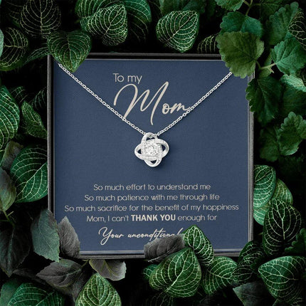 To My Mom I Can't Thank You Enough Necklace SO10T - Charming Present