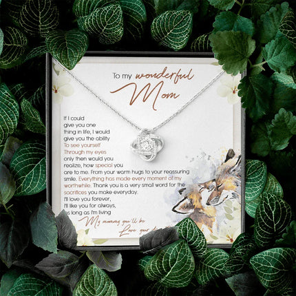 To My Wonderful Mom - I'll Love You Forever - Necklace SO50T - Charming Present