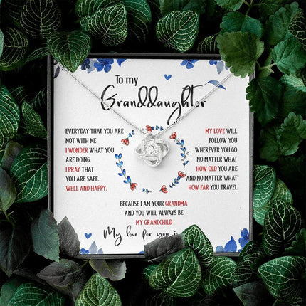 To My Granddaughter My Love For You Is Forever - Necklace SO35T - Charming Present