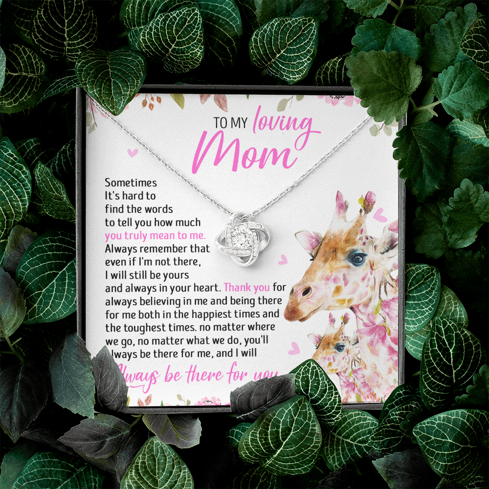 To My Mom - I Will Still Always Be Yours And Always In Your Heart - Necklace SO49T