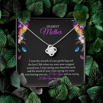 To My Mom In Heaven - I Miss The Warmth Of Your Gentle Hug - Necklace SO90V - Charming Present