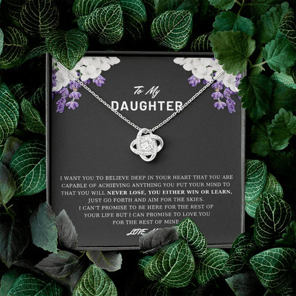 To My Daughter - Believe Deep In Your Heart - Necklace DR03 - Charming Present