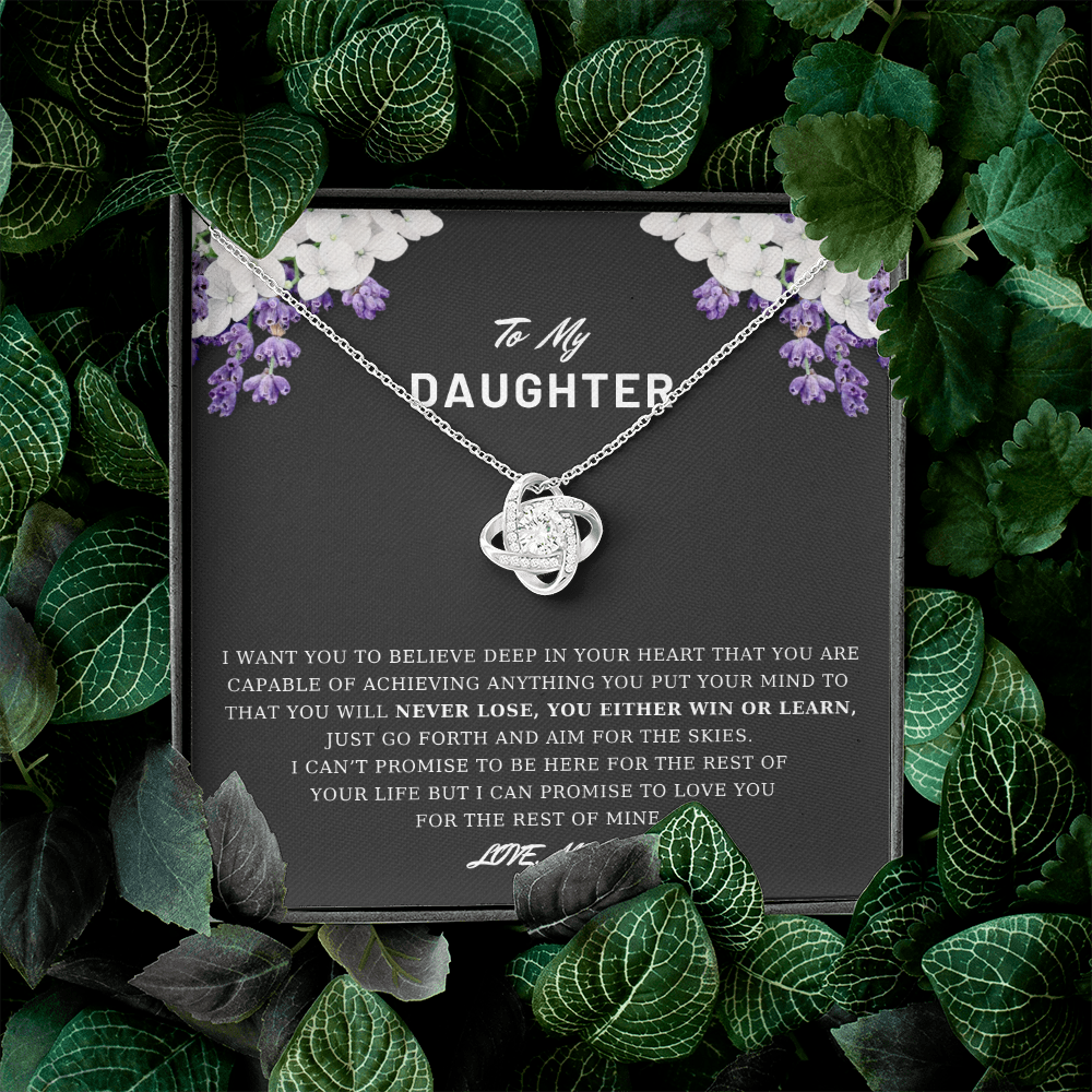 To My Daughter - Believe Deep In Your Heart - Necklace DR03