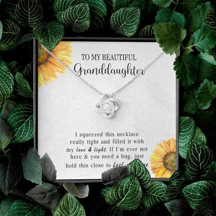 To My Granddaughter - Feel My Love - Necklace DR10 - Charming Present