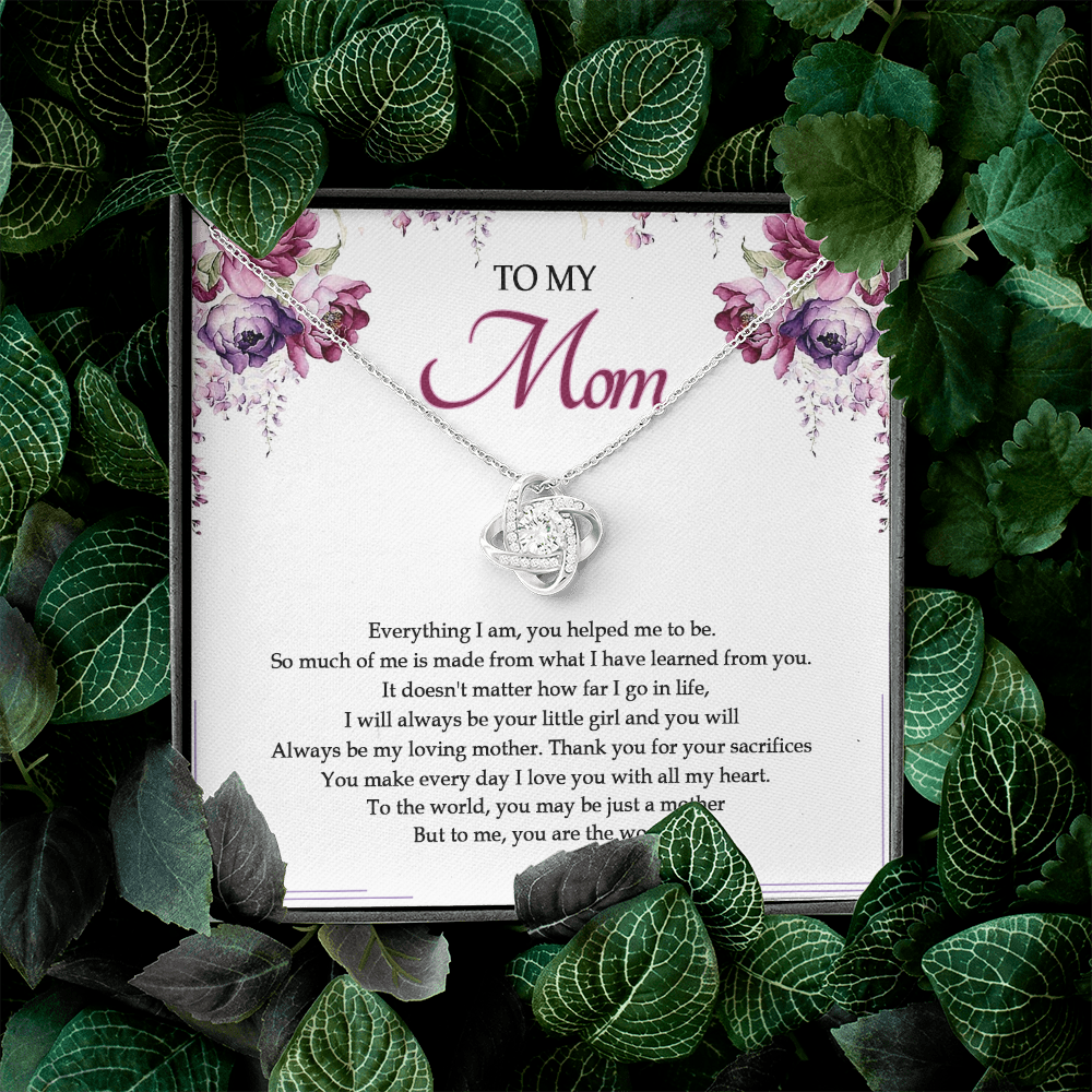To My Mom You Are The World To Me Necklace SO25V