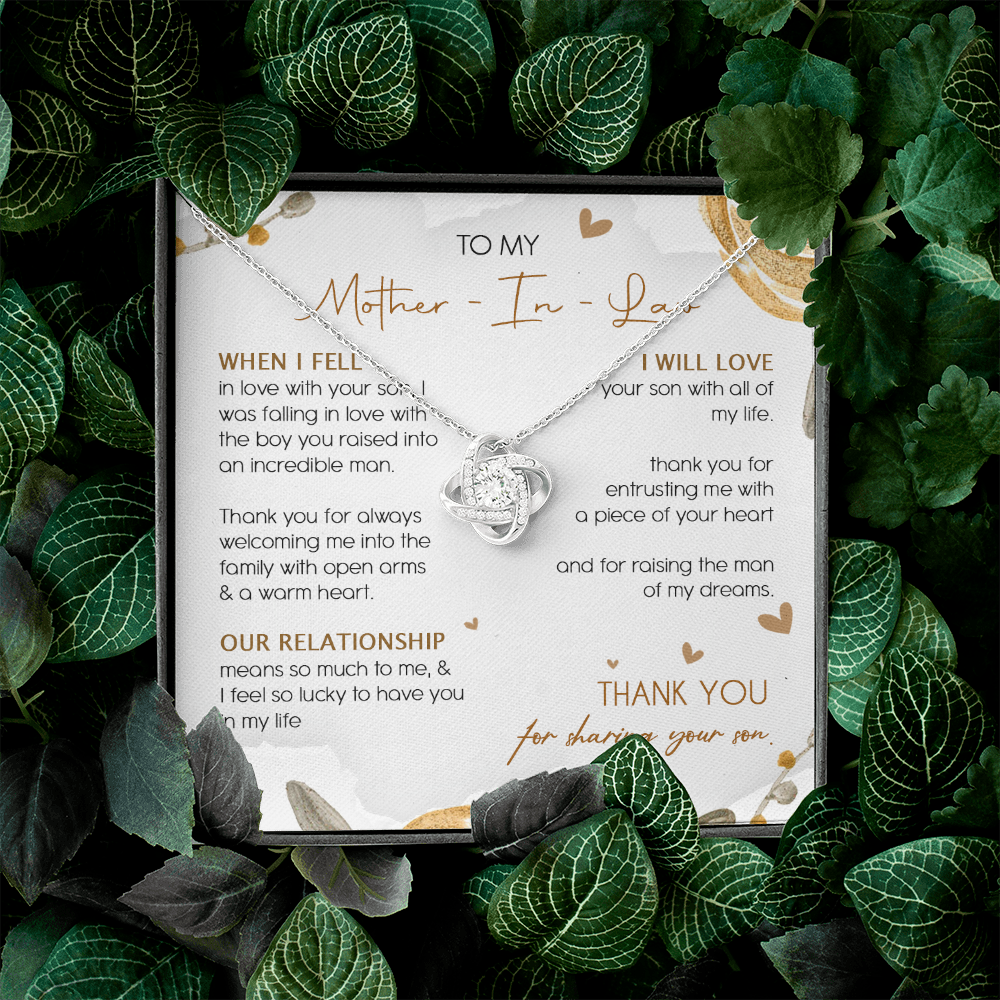 To My Mother In Law Thank You For Sharing Your Son Necklace SO23T