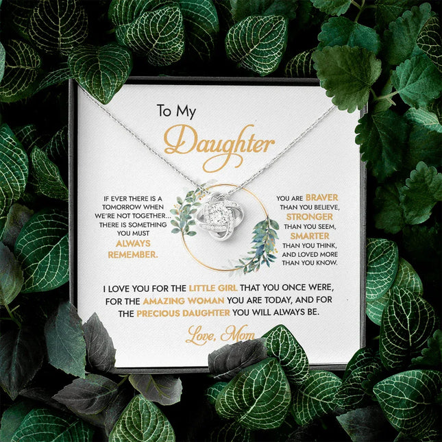 To My Daughter - I Love You For The Little Girl - Necklace DR05 - Charming Present