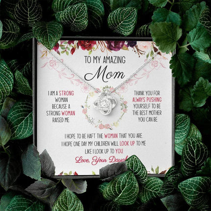 To My Amazing Mom You're The Best Mom Ever Necklace SO51V1 - Charming Present