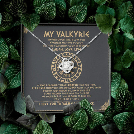 To My Daughter - Never Forget That I Love You To Valhalla - Viking Necklace SO111T - Charming Present