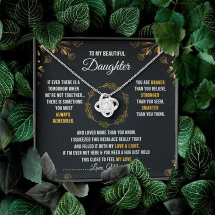 To My Beautiful Daughter - You Are Braver Than You Believe - Necklace SO40V - Charming Present
