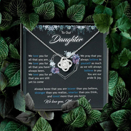 To Our Daughter We Love You Mom & Dad - Necklace SO47T - Charming Present