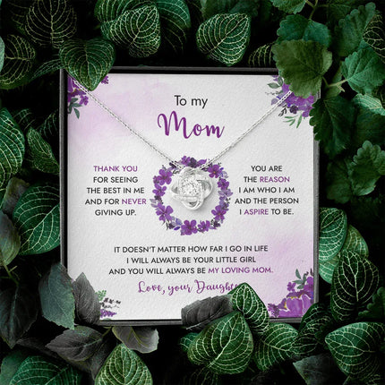 To My Mom - You Will Always Be My Loving Mom - Necklace SO99 - Charming Present