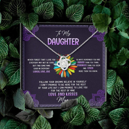 To My Daughter - Never Forget That I Love You - Hippie Necklace SO114T - Charming Present