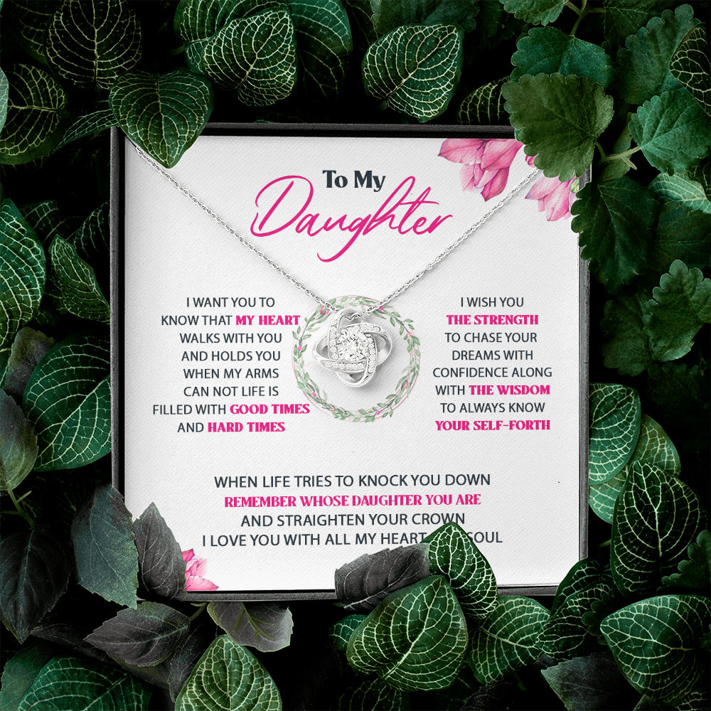 To My Daughter - My Heart Walks With You - Necklace SO64T