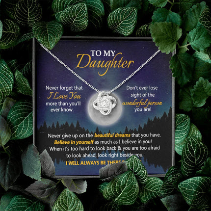 To My Daughter - Believe In Yourself As I Believe In You - Necklace SO77V - Charming Present