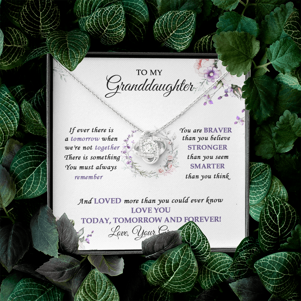 To My Granddaughter Love You Today, Tomorrow And Forever - Necklace SO32V
