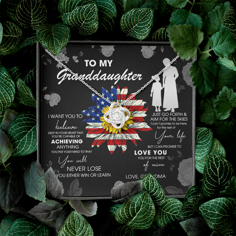 To My Granddaughter - Just Go Forth & Aim For The Skies - Necklace DR08