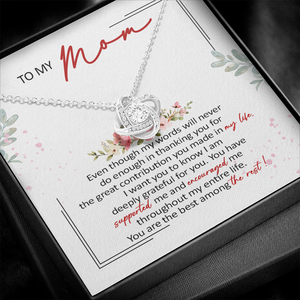 To My Mom You Are The Best Among The Rest Necklace SO61
