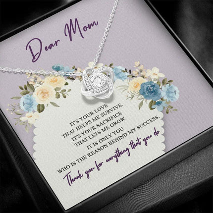 Dear Mom Thank You For Everything That You Do Necklace SO44 - Charming Present