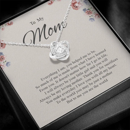 To My Mom You Are The World To Me Necklace SO81 - Charming Present