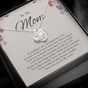 To My Mom You Are The World To Me Necklace SO81