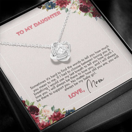 To My Daughter You Will Always Be My Girl Necklace SO73 - Charming Present
