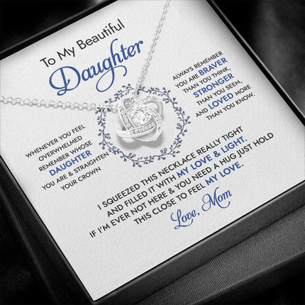 To My Beautiful Daughter - Always Remember - Necklace SO67 - Charming Present