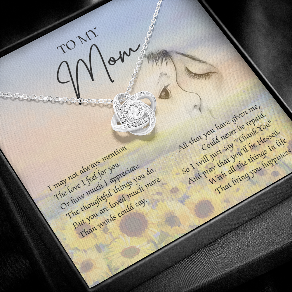 To My Mom I Will Just Say Thank You Necklace SO42