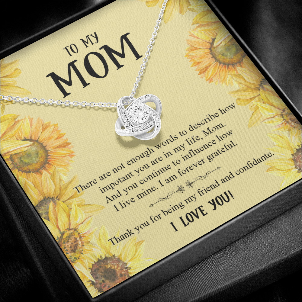 To My Mom Thank You For Being My Friend And Confidante Necklace SO51