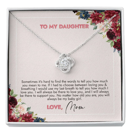 To My Daughter You Will Always Be My Girl Necklace SO73 - Charming Present