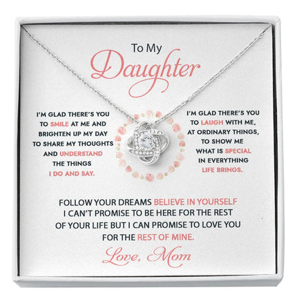 To My Daughter - I'm Glad There's You - Necklace DR07 - Charming Present