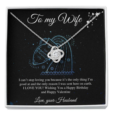 To My Wife I Can't Stop Loving You Necklace SO18v1 - Charming Present
