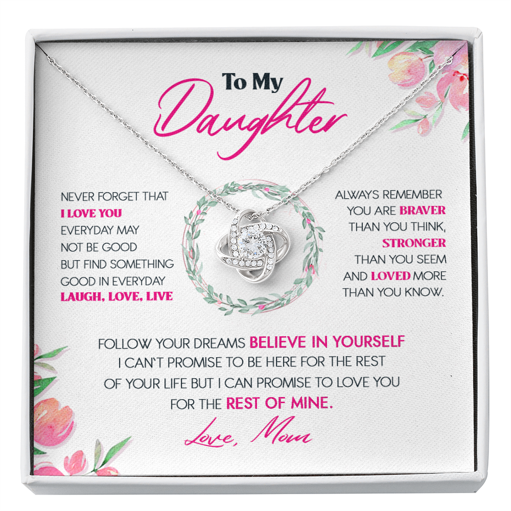 To My Daughter - Never Forget That I Love You - Necklace SO30T