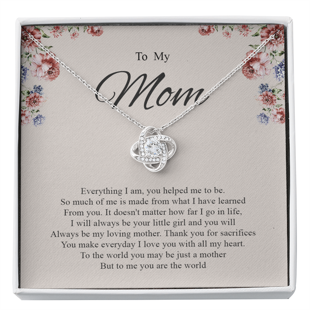 To My Mom You Are The World To Me Necklace SO81