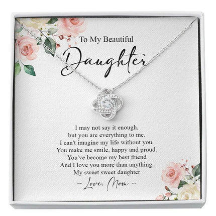 To My Daughter I Love You More Than Anything Necklace SO71 - Charming Present