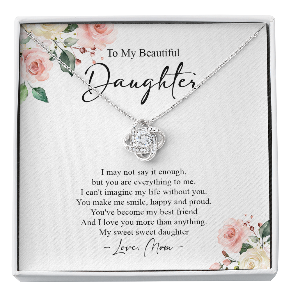 To My Daughter I Love You More Than Anything Necklace SO71