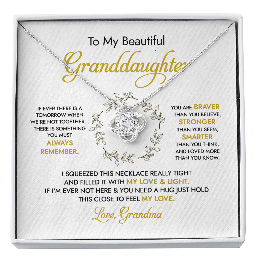 To my Beautiful Granddaughter - You Mean To Me - Necklace SO50v1