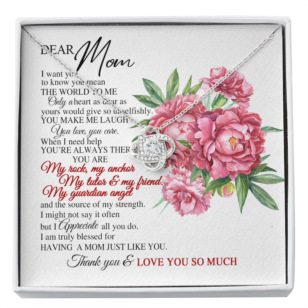 Dear Mom I Truly Blessed For Having A Mom Just Like You Necklace SO63