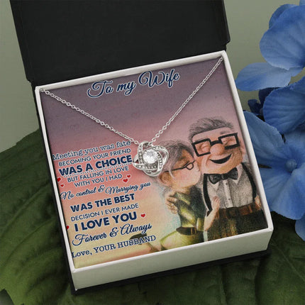 To My Wife Meeting You Was Fate Necklace SO13v1 - Charming Present