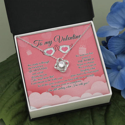 To My Valentine I'm Still Smiling When I'm With You Necklace SO12v1 - Charming Present