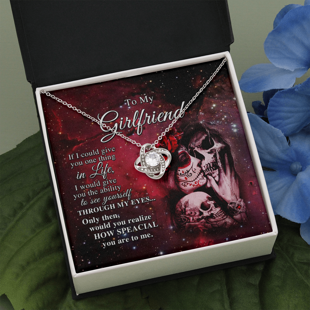 To My Girlfriend, If I Could Give You One Thing In Life Necklace SO01v1
