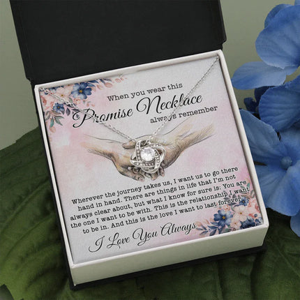 When You Wear This Promise Necklace Always Remember Necklace SO04v1 - Charming Present