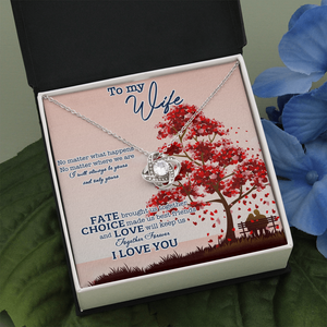 To My Wife No Matter What Happens I Will Always Be Yours Necklace SO10v1