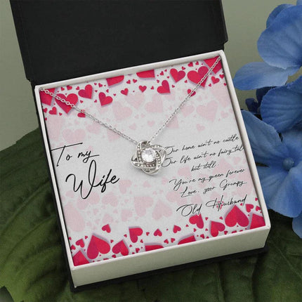 To My Wife You're My Queen Forever Necklace SO11v1 - Charming Present