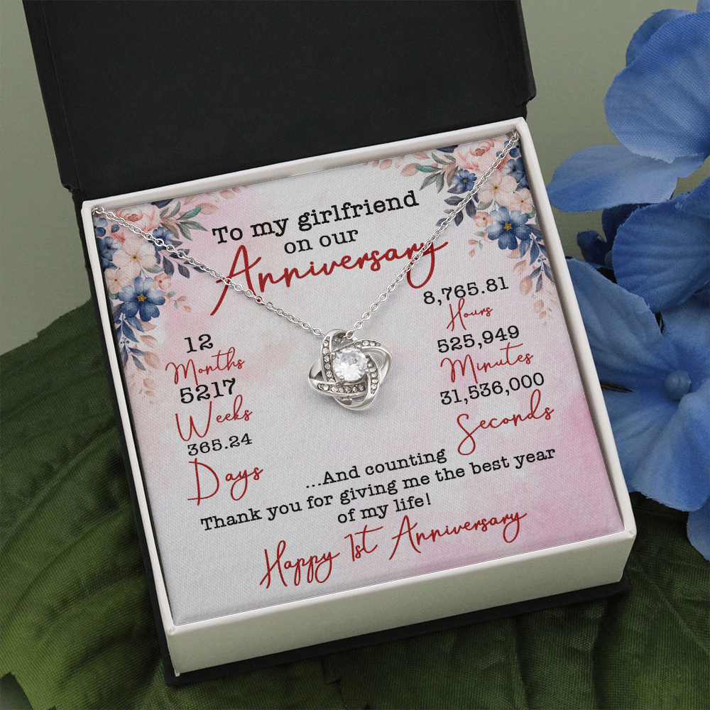 To My Girlfriend On Our Aniversary Necklace SO02v1