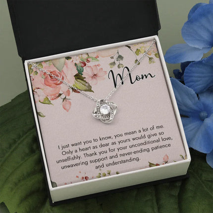 To My Mom Thank You For Your Unconditional Love Necklace SO54 - Charming Present