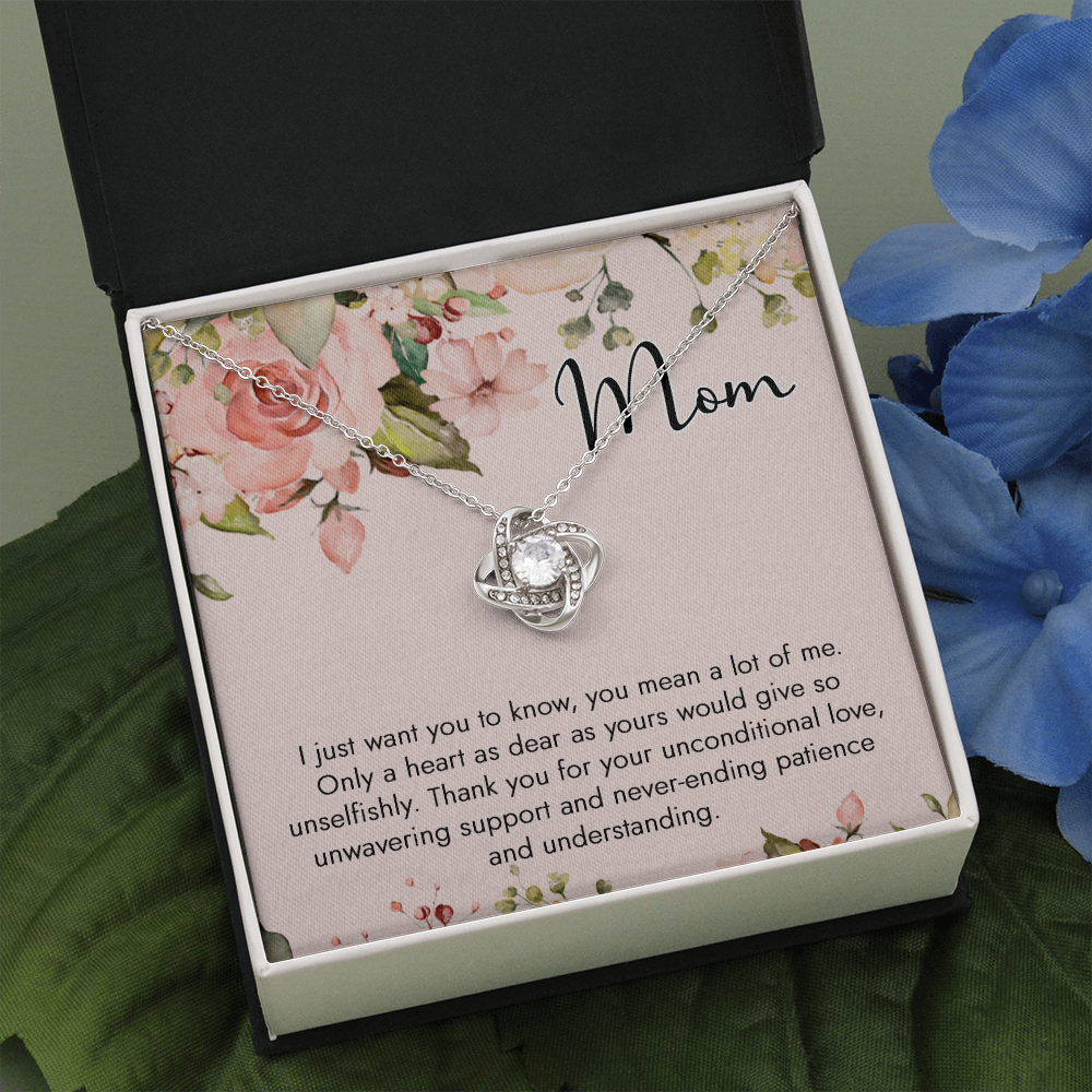 To My Mom Thank You For Your Unconditional Love Necklace SO54